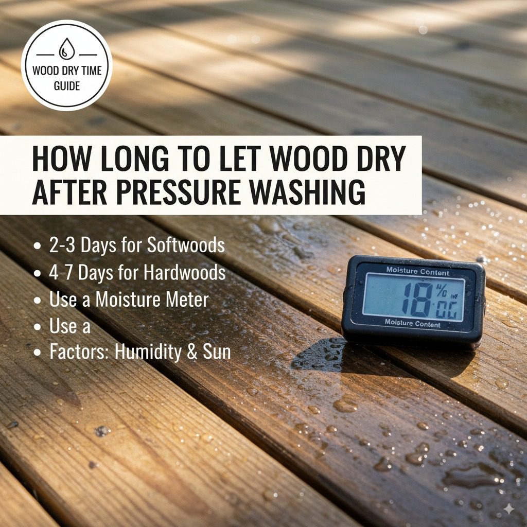 How Long to Let Wood Dry After Pressure Washing