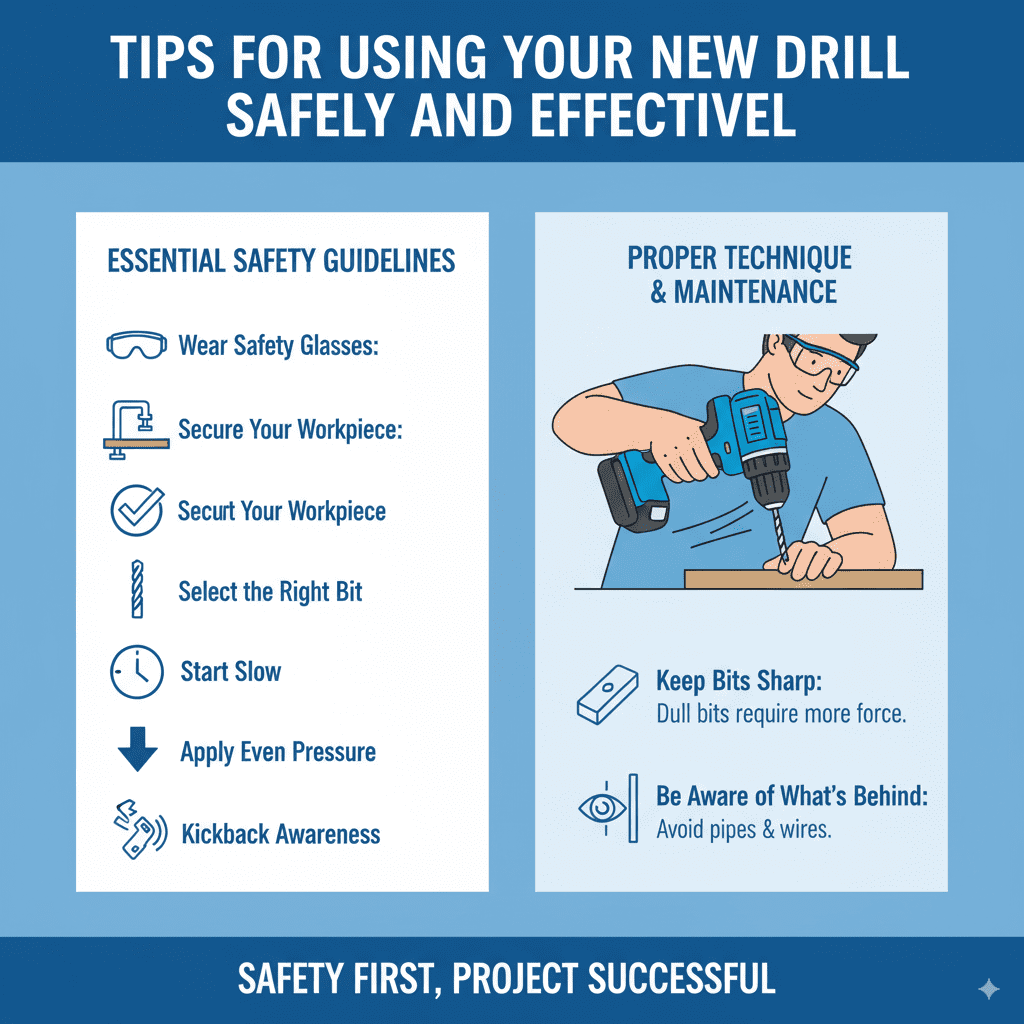 Tips for Using Your New Drill Safely and Effectively
