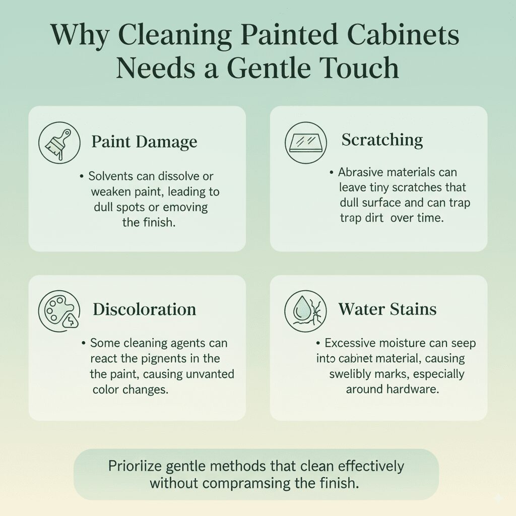 Why Cleaning Painted Cabinets Needs a Gentle Touch