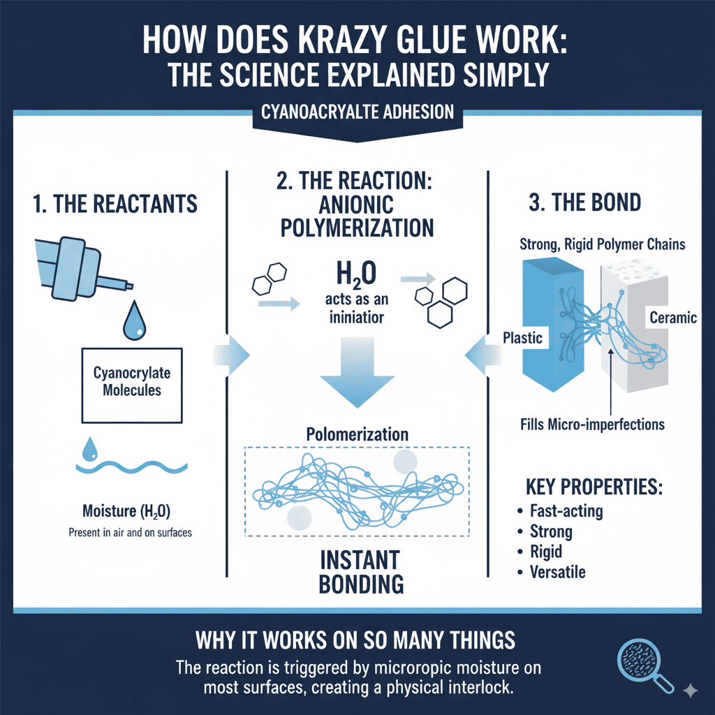 How Does Krazy Glue Work