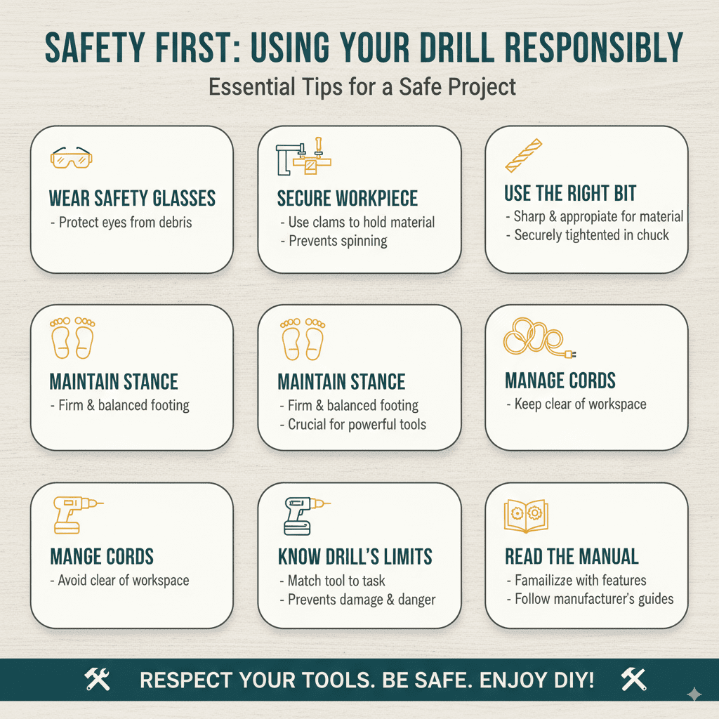 Using Your Drill Responsibly