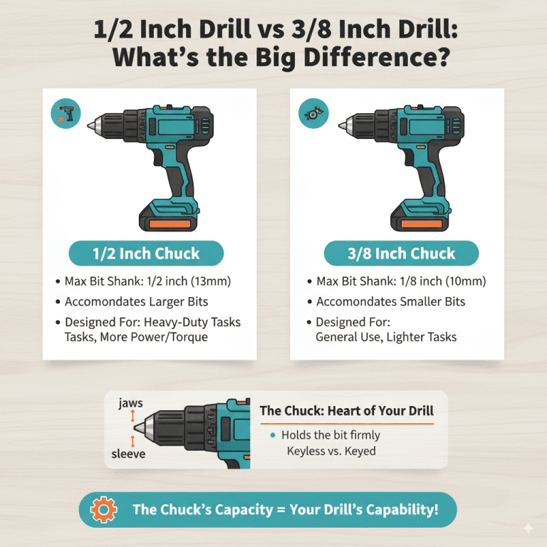 1/2 Inch Drill Vs 3/8: Essential Guide