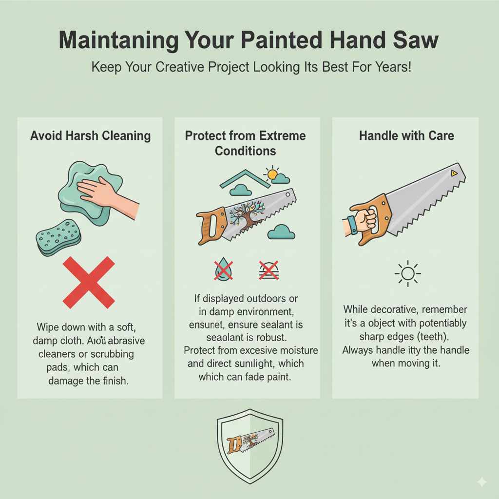 Maintaining Your Painted Hand Saw