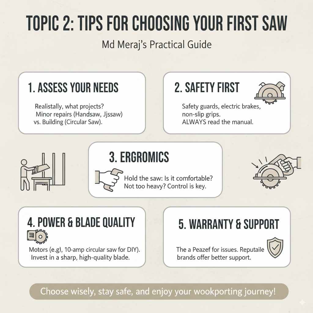 Tips for Choosing Your First Saw