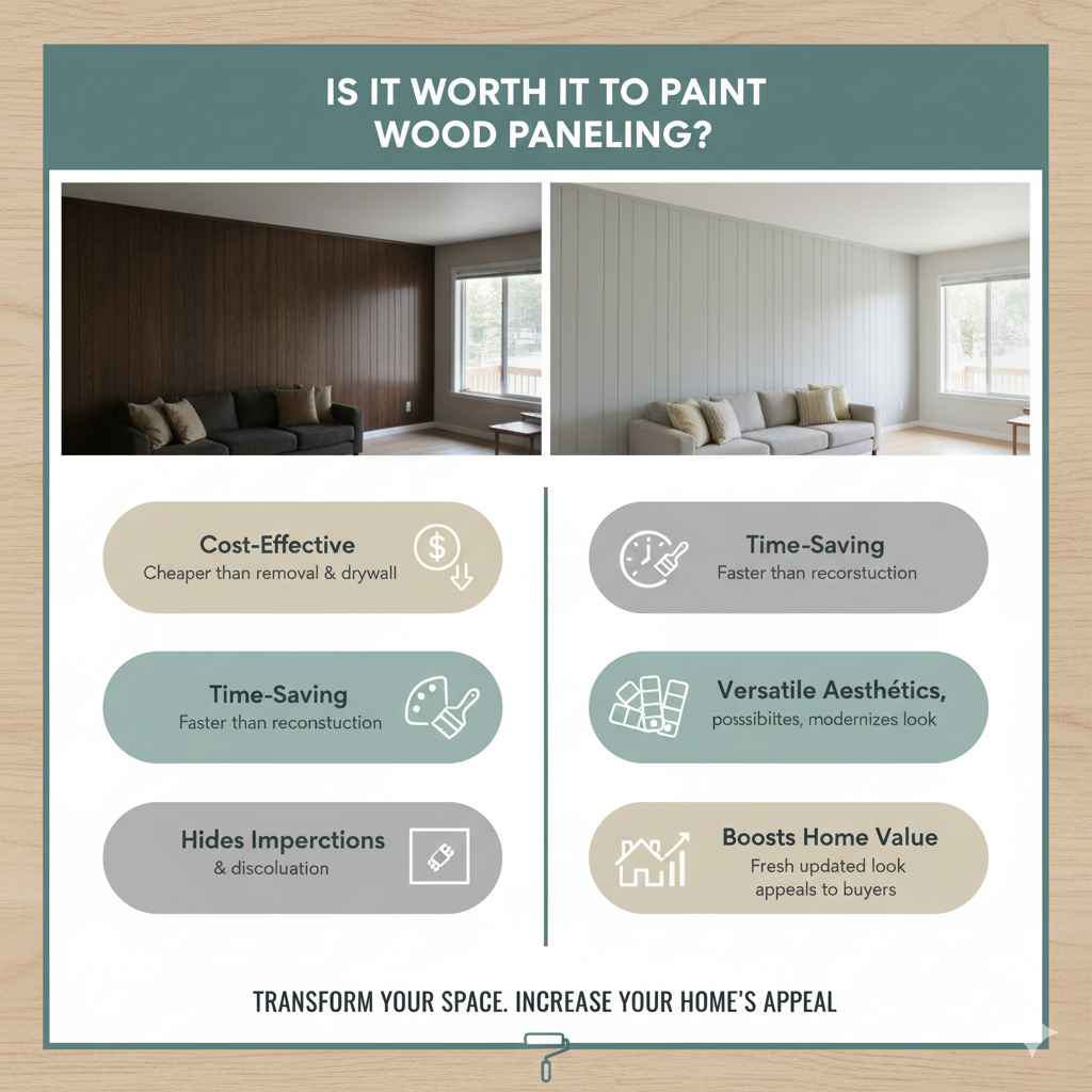 Is It Worth It to Paint Wood Paneling