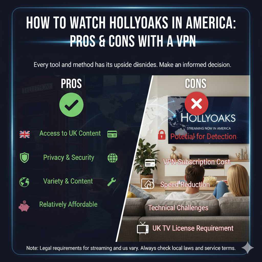 Pros and Cons of Watching Hollyoaks in America with a VPN