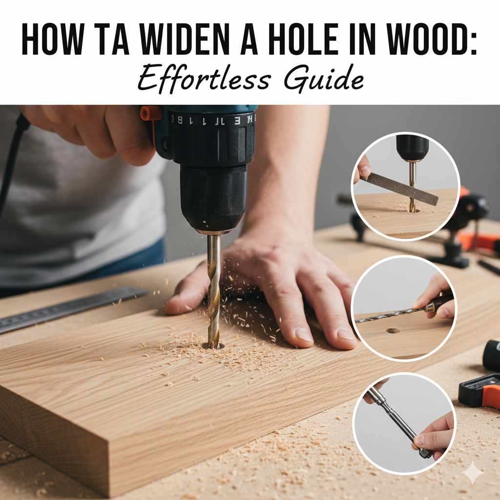 How to Widen a Hole in Wood