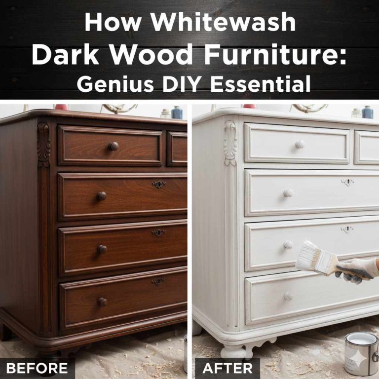 How to Whitewash Dark Wood Furniture