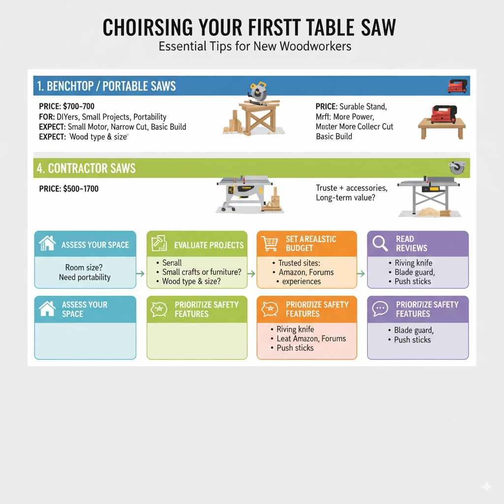 Tips for Choosing Your First Table Saw
