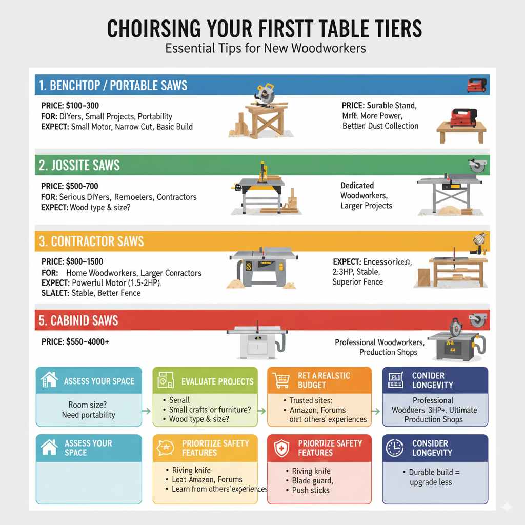 Understanding Table Saw Price Tiers
