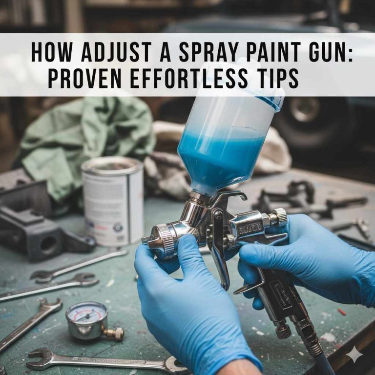 How To Adjust A Spray Paint Gun