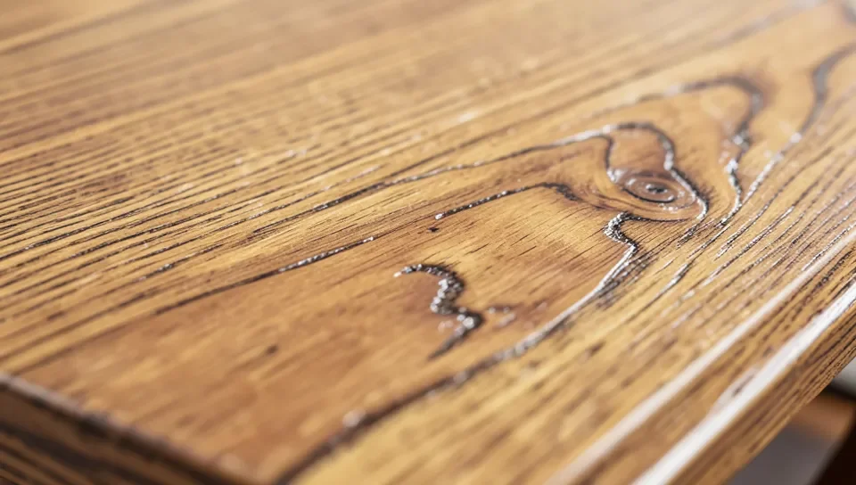 Ash's pronounced open grain is often a desirable feature under a clear finish