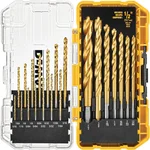 DEWALT DW1361 21-piece titanium pilot point drill bit set