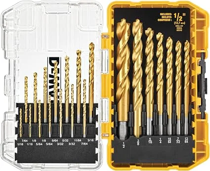 DEWALT 21-piece titanium drill bit set with case