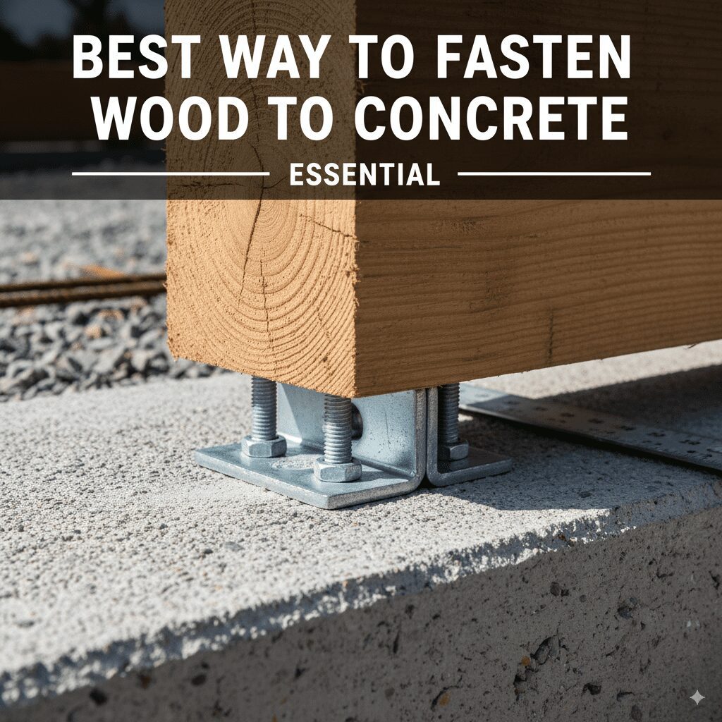 Fasten wood to concrete
