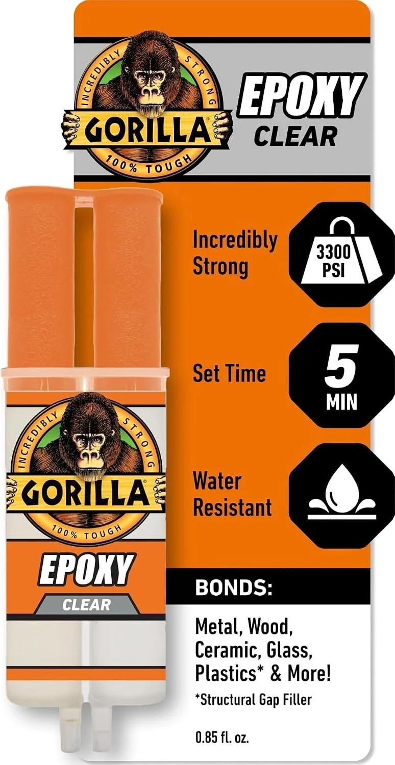 Gorilla 2 Part Epoxy 5-Minute Set syringe