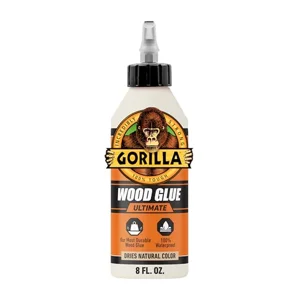 Gorilla Ultimate Waterproof Wood Glue, Natural Color, 8 oz