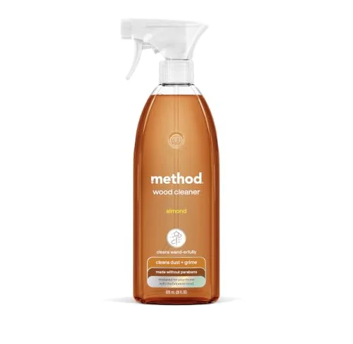 Method Daily Wood Cleaner spray bottle, Almond scent, 28 ounces