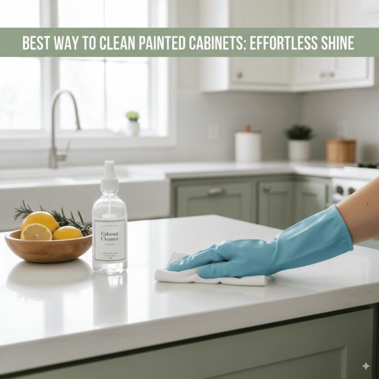 Cleaning painted cabinets