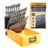 TOOLMAYS 29-piece brad point drill bit set