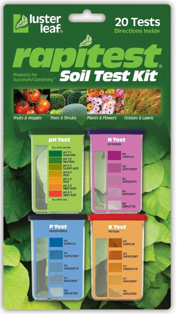 Rapitest Soil Test Kit for pH, nitrogen, phosphorus, and potash