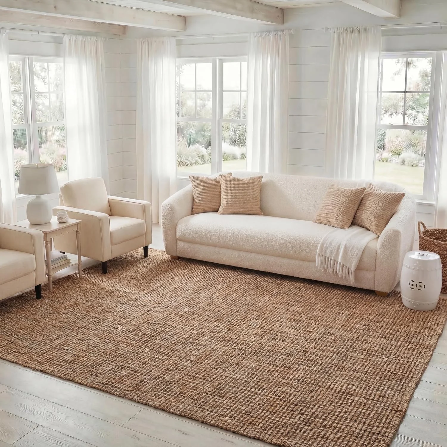 SAFAVIEH Natural Fiber Jute Area Rug in Natural, 8x10