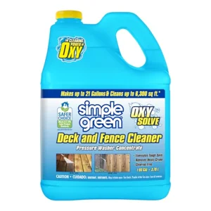 Simple Green Oxy Solve Deck and Fence Pressure Washer Cleaner, Colorless to Pale