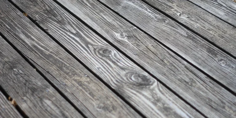 Weatherproofed wood deck planks
