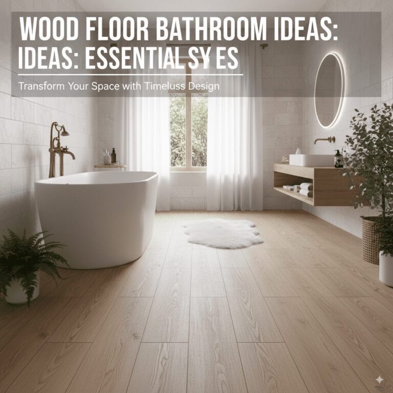 Wood floor bathroom ideas
