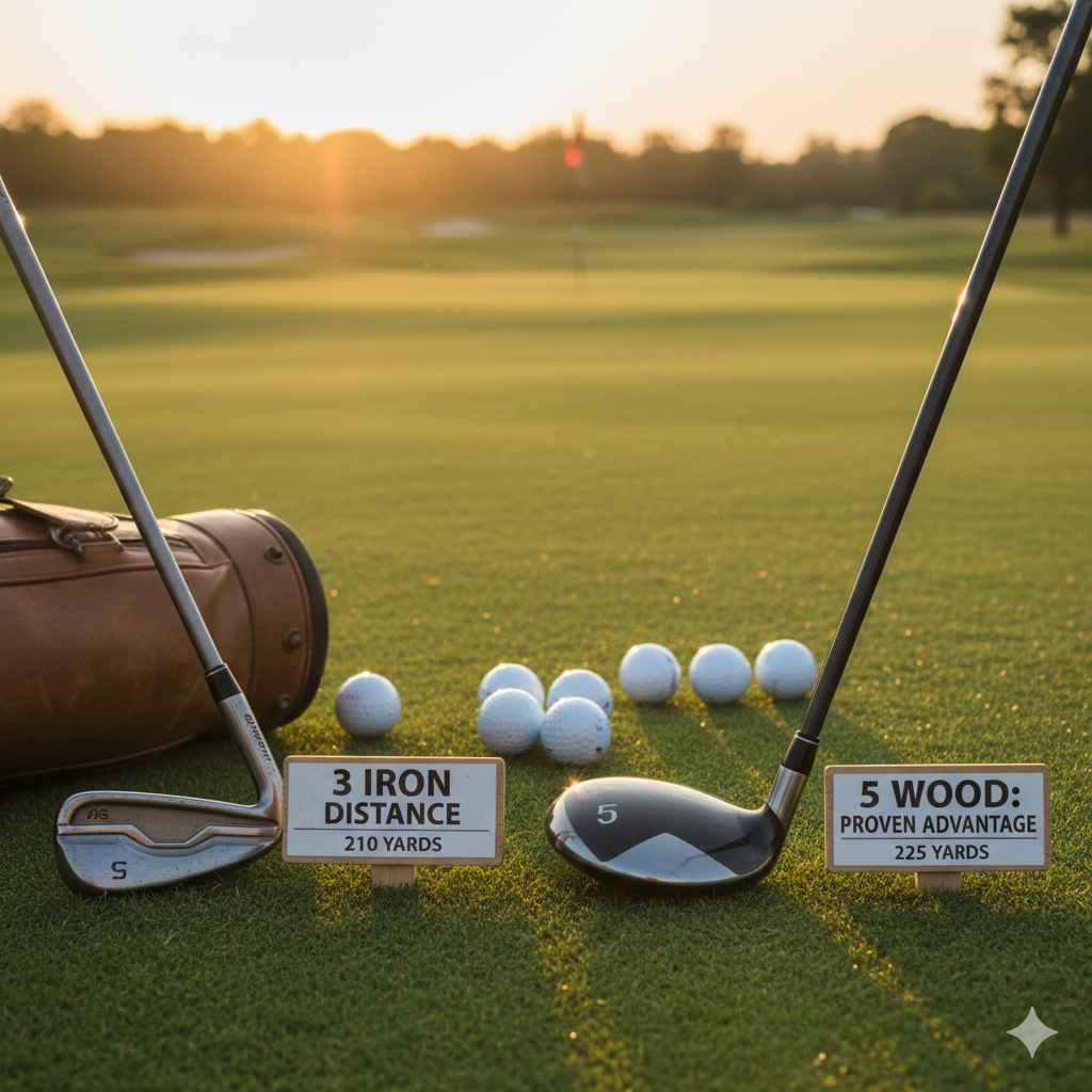 3 Iron Distance vs 5 Wood