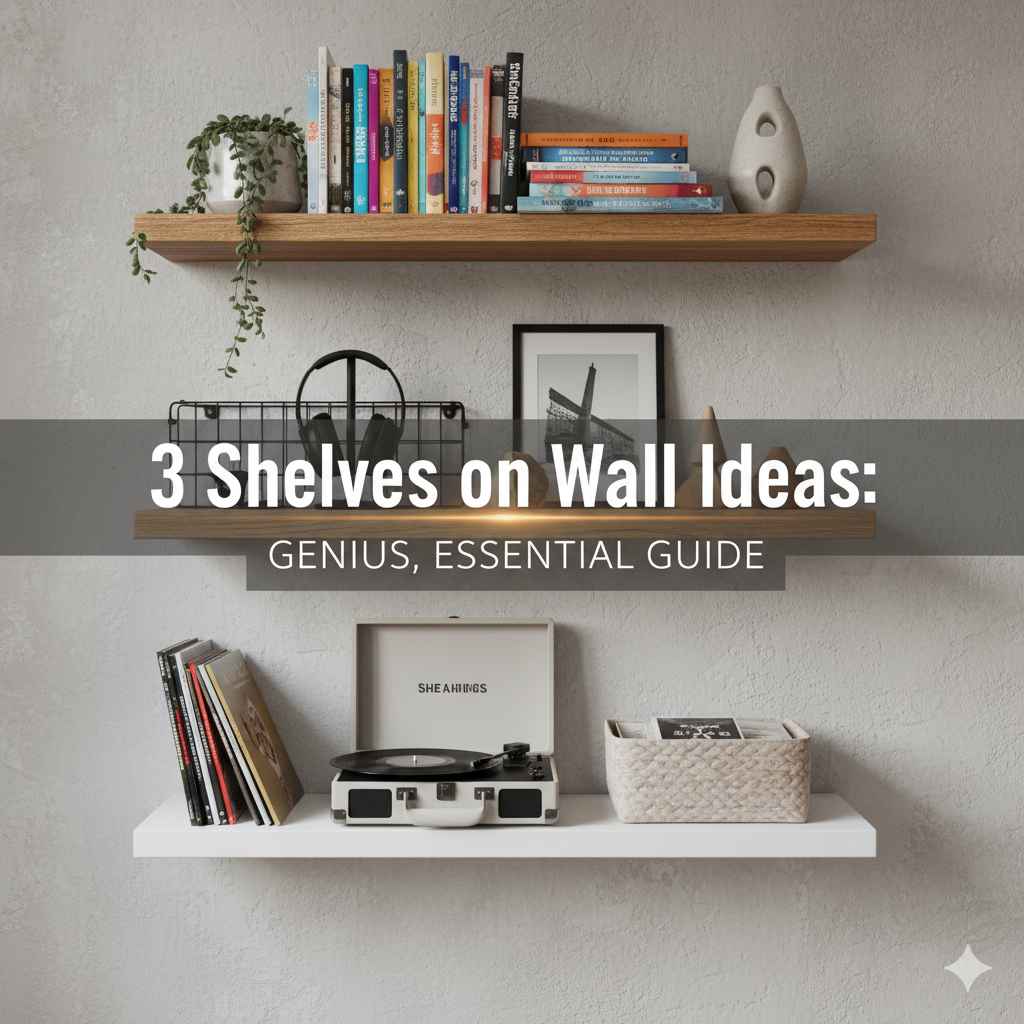 3 Shelves on Wall Ideas
