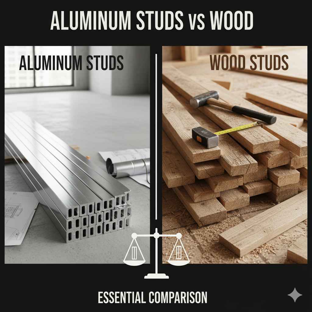 Aluminum Studs Vs Wood: Essential Comparison