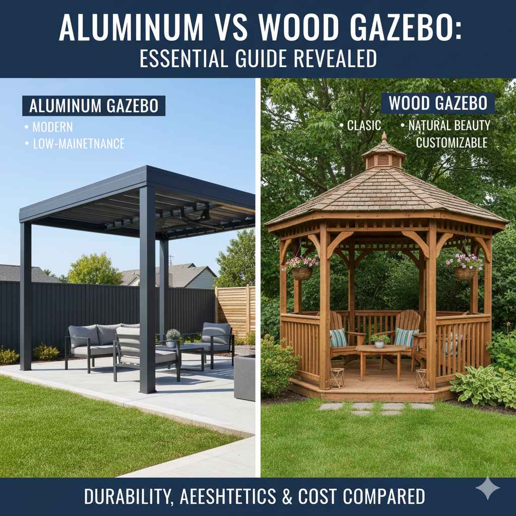 Aluminum vs Wood Gazebo