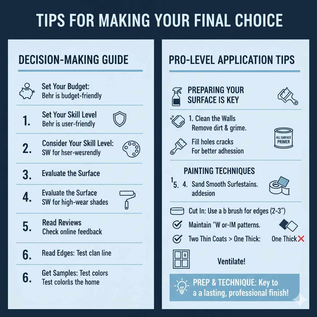 Application Tips for a Professional Finish