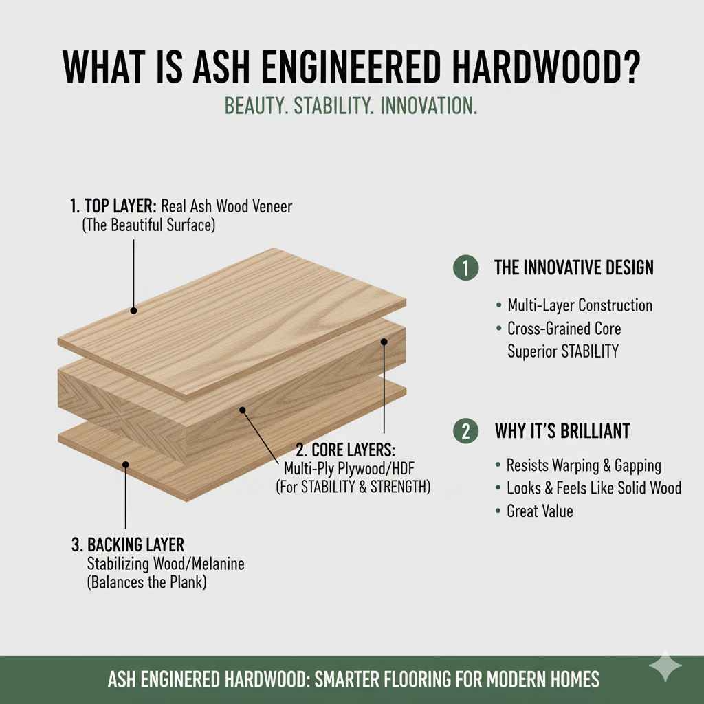 What is Ash Engineered Hardwood?