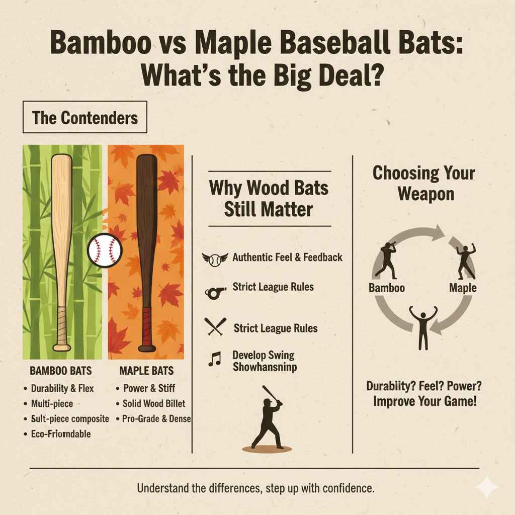 Bamboo vs Maple Baseball Bats