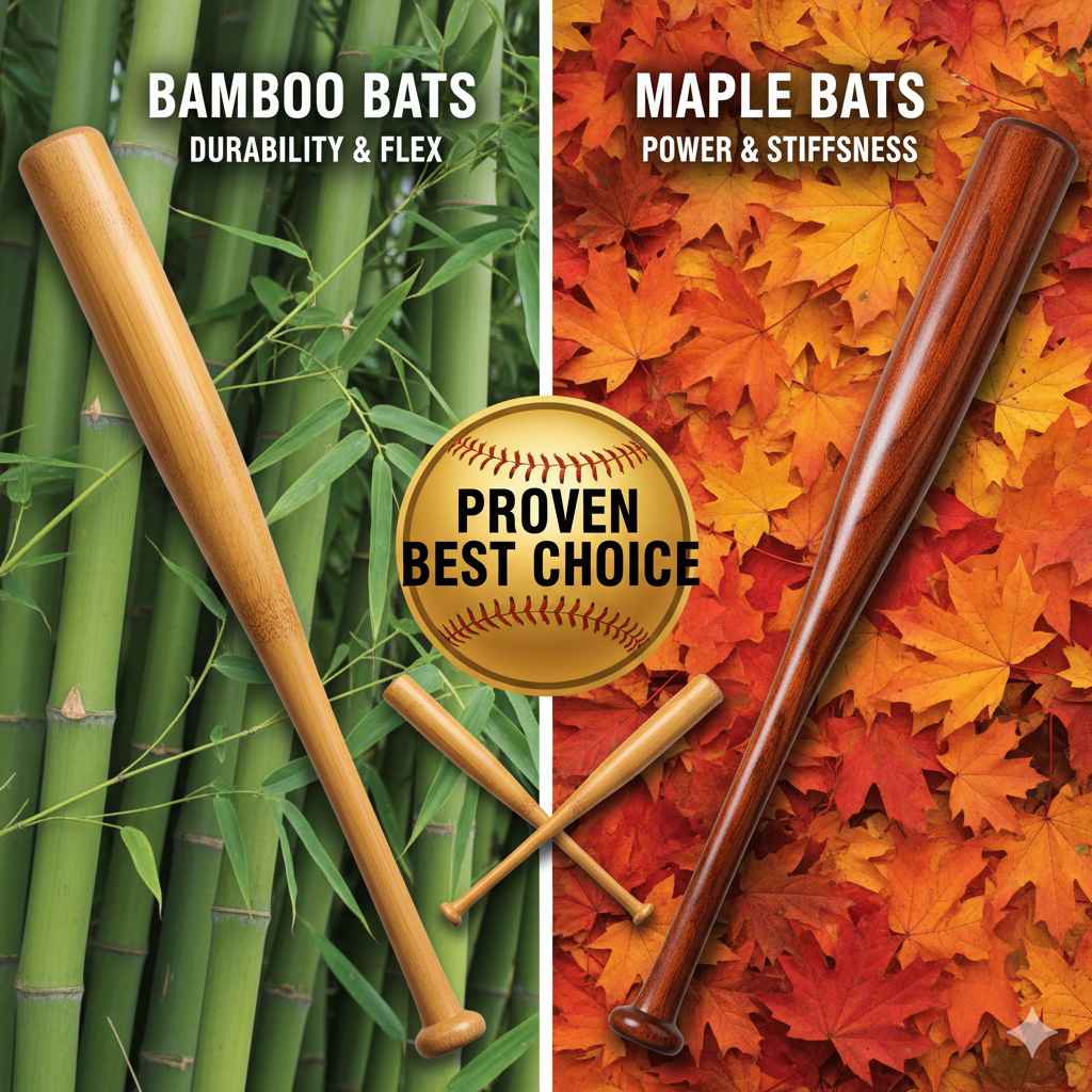 Bamboo vs Maple Baseball Bats