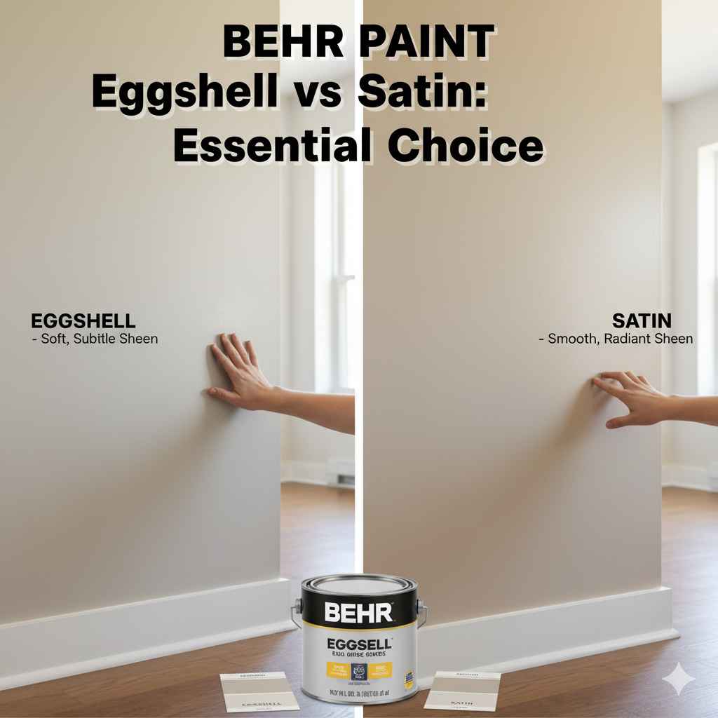 Behr Paint Eggshell vs Satin