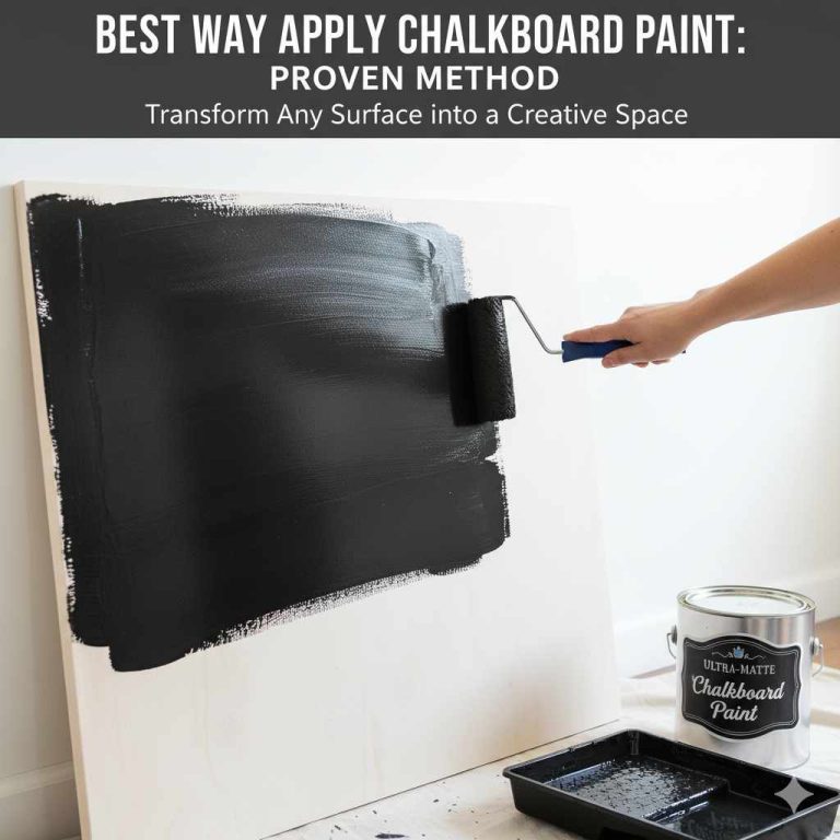 Best Way to Apply Chalkboard Paint
