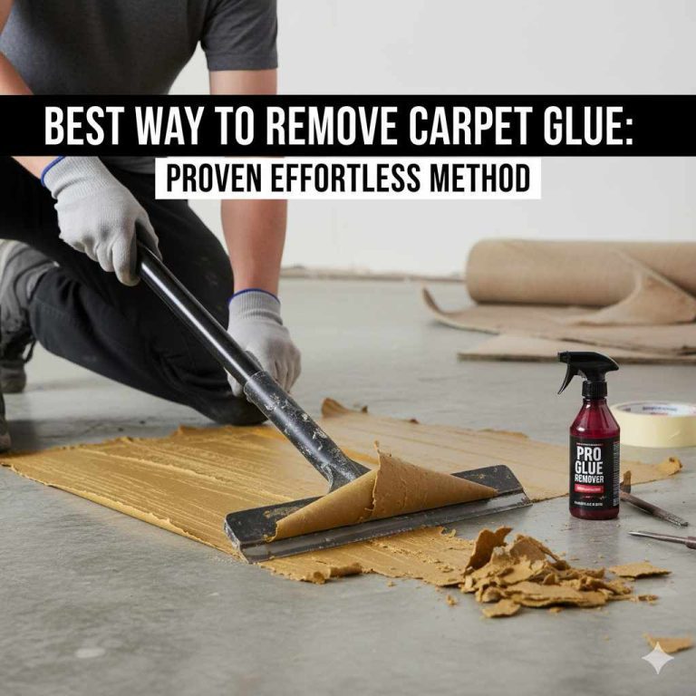 Best Way to Remove Carpet Glue