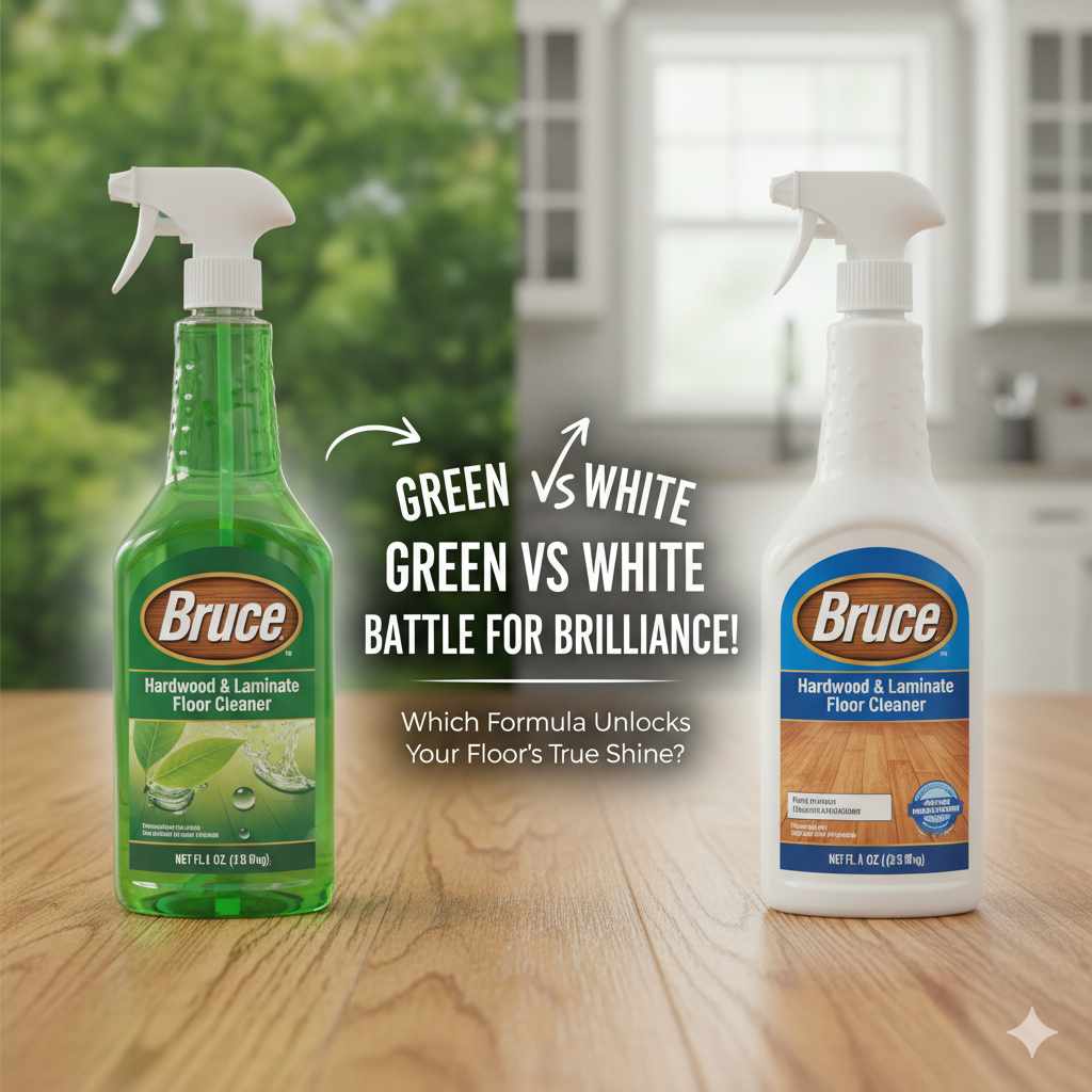 Bruce Hardwood Floor Cleaner Green Vs White Bottle