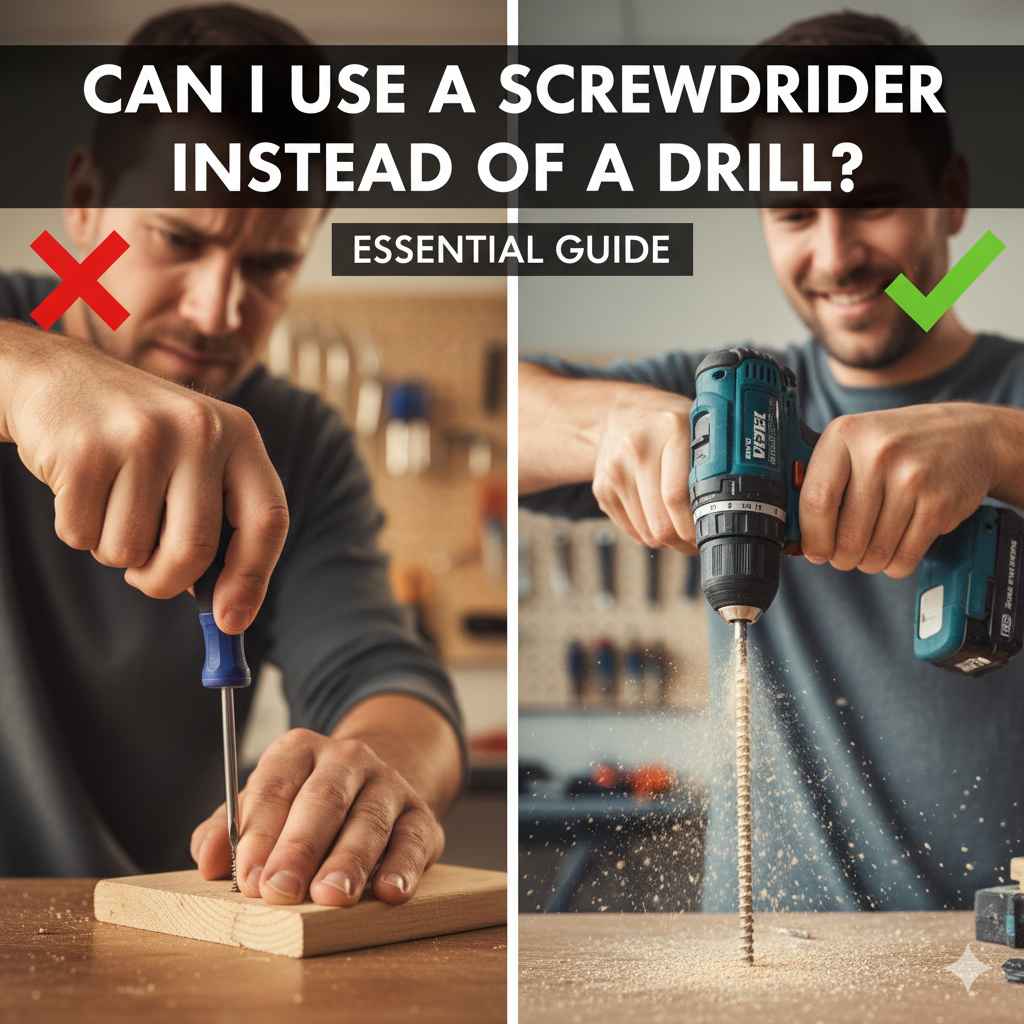 Can I Use Screwdriver Instead of Drill
