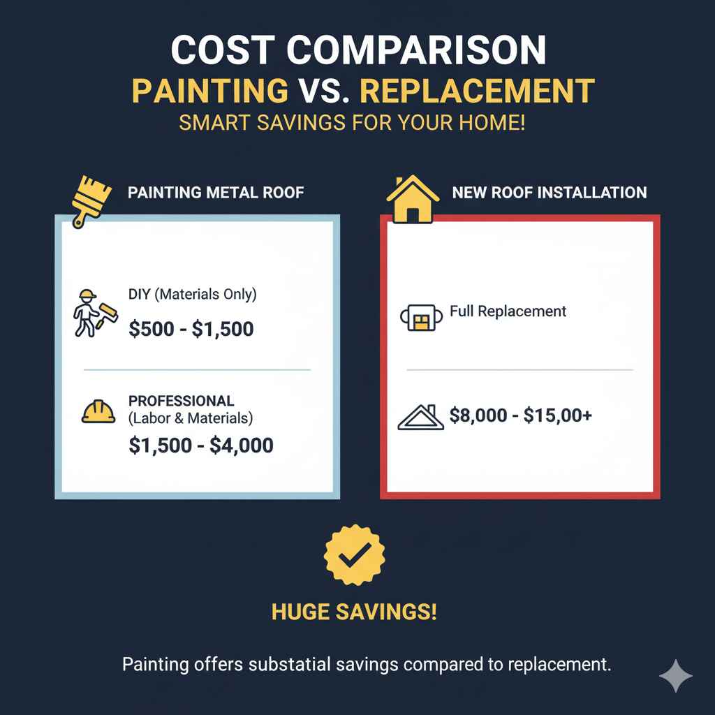 Cost Comparison – Painting vs. Replacement