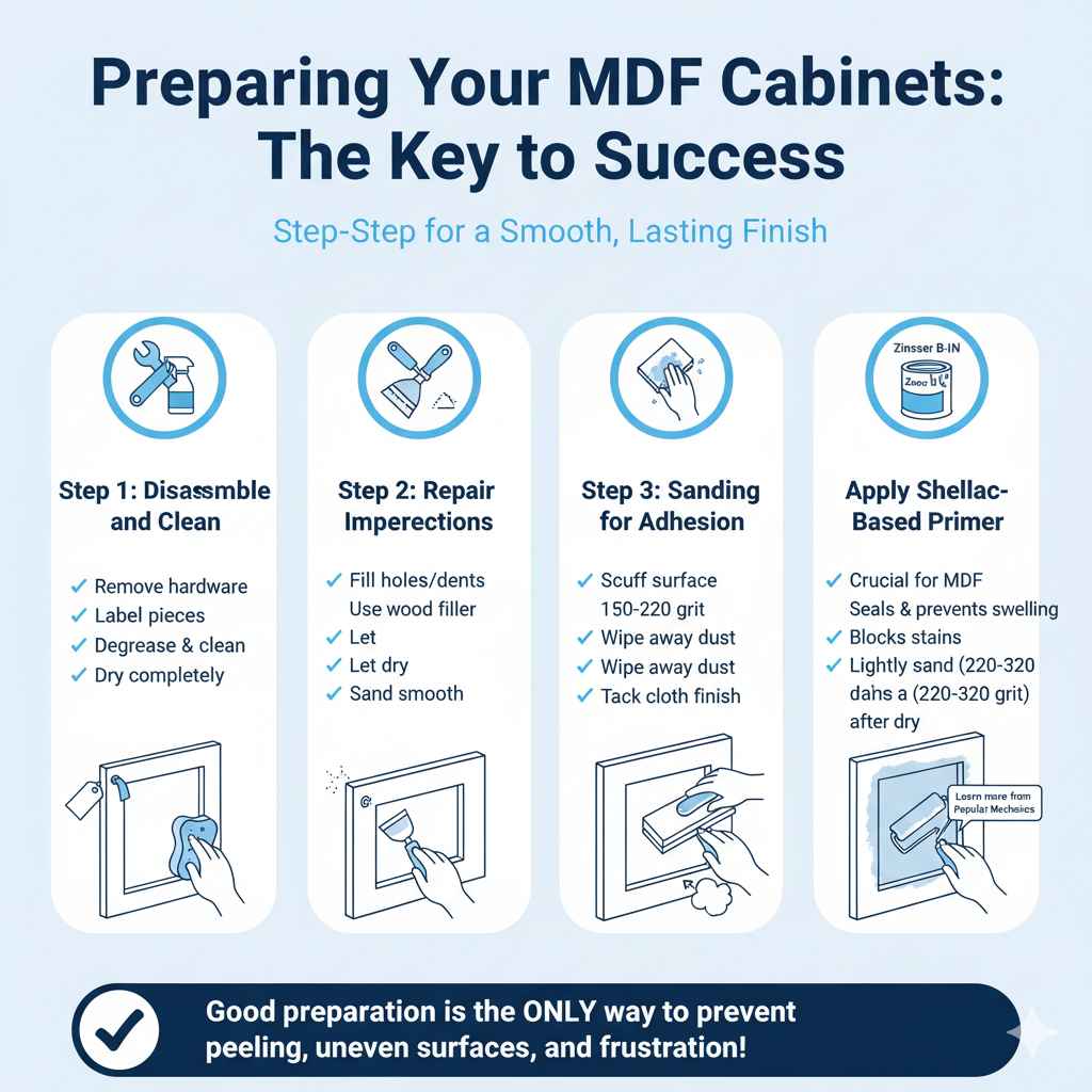 Preparing Your MDF Cabinets