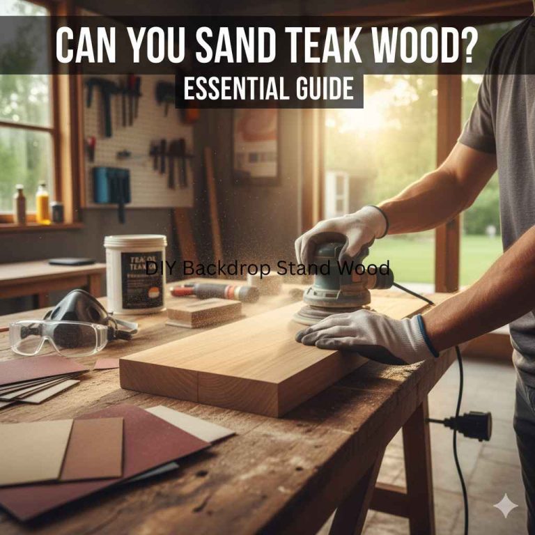 Can You Sand Teak Wood