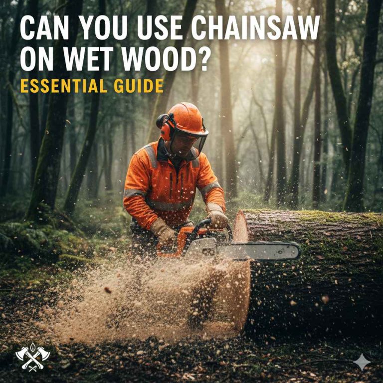 Can You Use A Chainsaw On Wet Wood