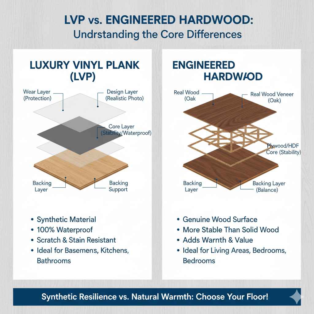 LVP vs. Engineered Hardwood