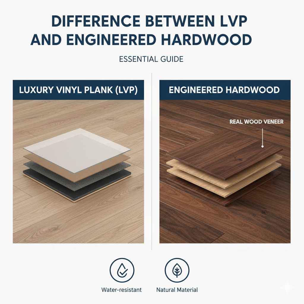 Difference Between LVP and Engineered Hardwood