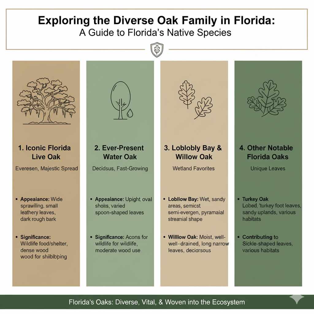 Exploring the Diverse Oak Family in Florida
