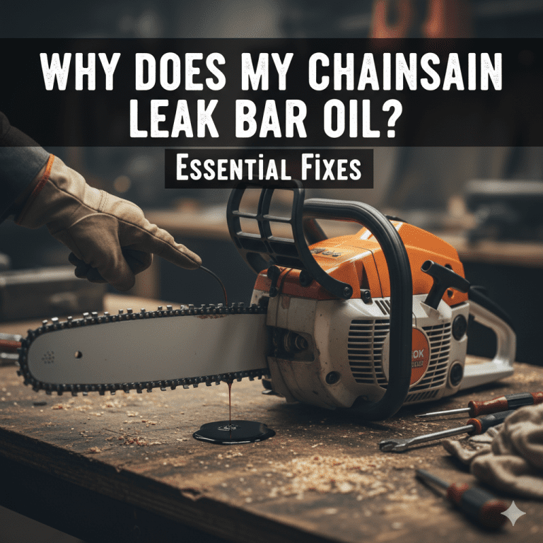 Why Does My Chainsaw Leak Bar Oil